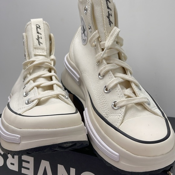 Converse WMNS RUN STAR LEGACY CX HI EGRET/BLACK/WHITE A00868C Platforms Sneakers - Picture 6 of 16